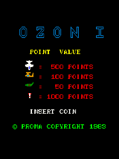 Ozon I Title Screen